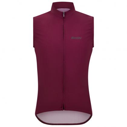 Santini RTR Unisex Wind Vest-Burgundy